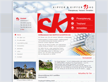 Tablet Screenshot of kipfer-ag.ch